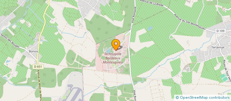 localisation de l'entreprise PROCYTECH à MARTILLAC