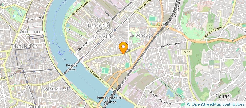 localisation de l'entreprise PROD 33 à BORDEAUX