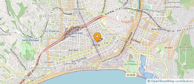 localisation de l'entreprise PROD 5 à NICE