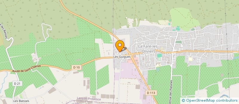 localisation de l'entreprise PROD 68  LA FARE-LES-OLIVIERS