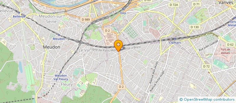 localisation de l'entreprise PROD ACTION à CLAMART