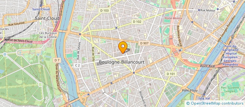localisation de l'entreprise PROD ACTUALLY à BOULOGNE-BILLANCOURT