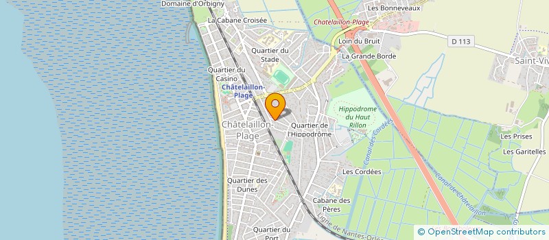 localisation de l'entreprise PROD'AUNIS à CHATELAILLON-PLAGE