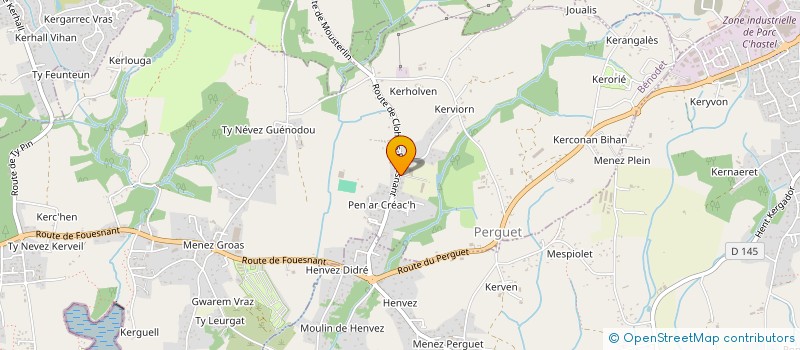 localisation de l'entreprise PROD & CO LE LOUPP LE BRAS  BENODET