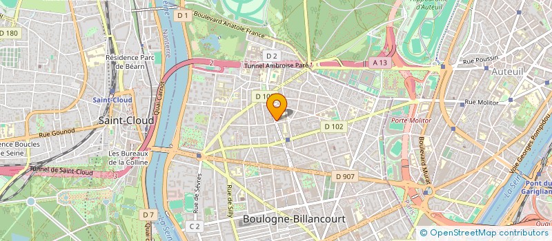 localisation de l'entreprise PROD.CONSULTING à BOULOGNE-BILLANCOURT