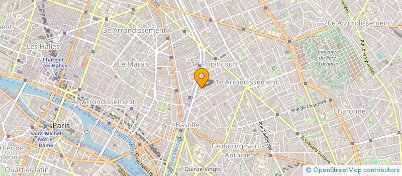 localisation de l'entreprise PROD CULTURELLE ARTISTIQUE  PARIS