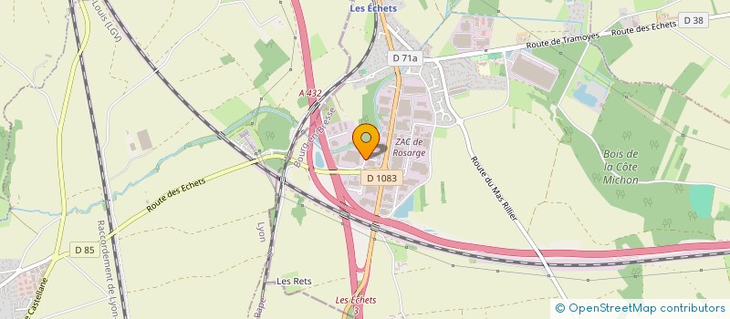 localisation de l'entreprise PROD ELECTRONIC à MIRIBEL