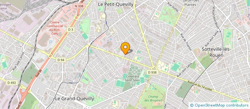 localisation de l'entreprise PROD ENERGIE  LE PETIT-QUEVILLY