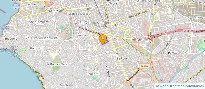 localisation de l'entreprise PROD EVENEMENT à MARSEILLE