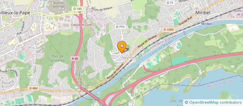 localisation de l'entreprise PROD EVENTS à NEYRON