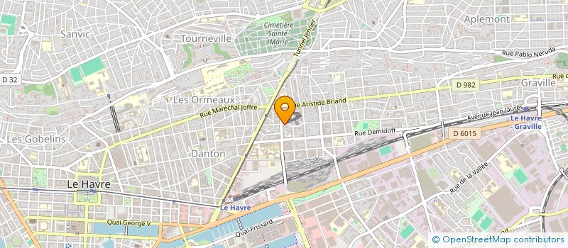 localisation de l'entreprise PROD'EXPO à LE HAVRE