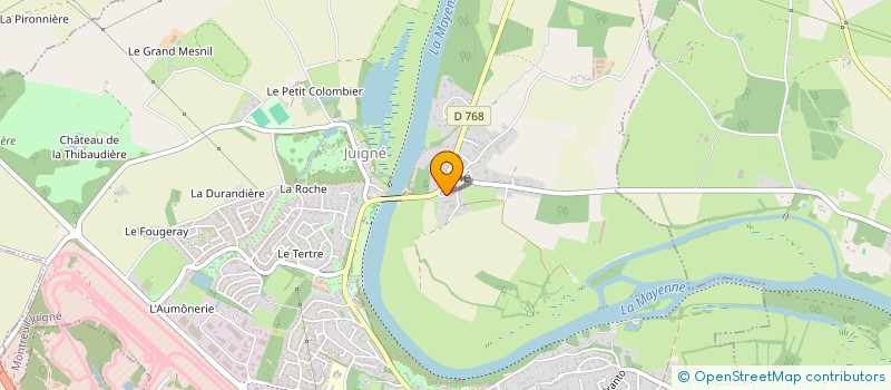 localisation de l'entreprise PROD'HOMME  MONTREUIL JUIGNE