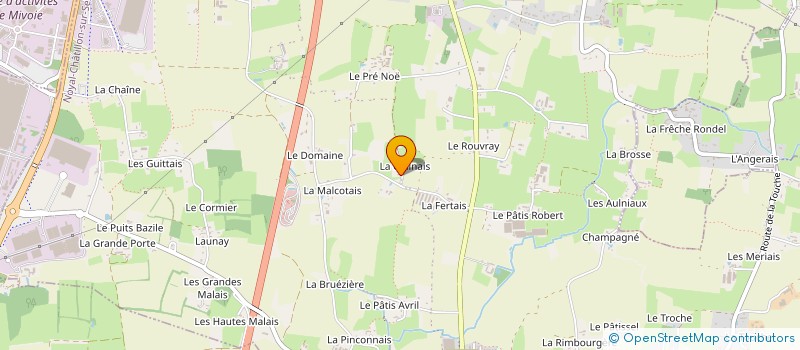 localisation de l'entreprise PROD'HOMME HORTICULTURE EARL  NOYAL-CHATILLON-SUR-SEICHE
