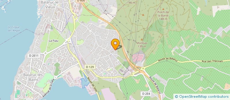 localisation de l'entreprise PROD JB  BALARUC-LES-BAINS