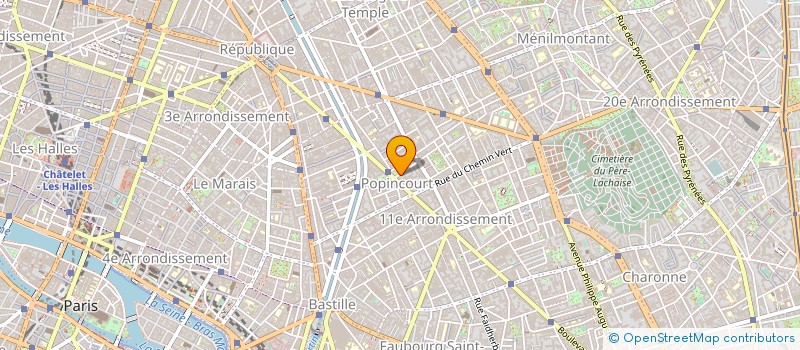 localisation de l'entreprise PROD'OBJET  PARIS