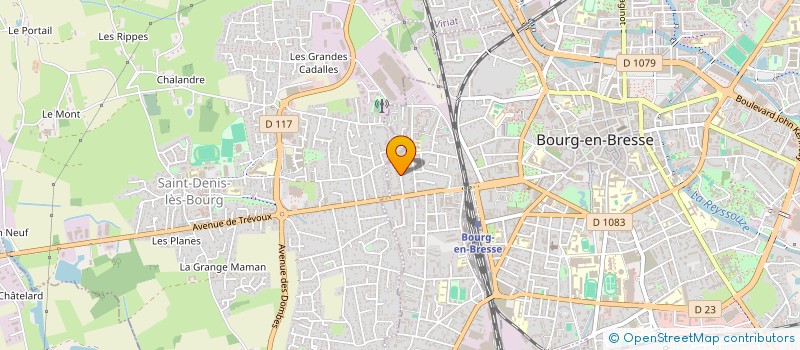 localisation de l'entreprise PROD'X à BOURG-EN-BRESSE