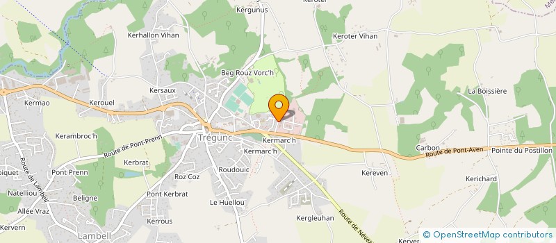 localisation de l'entreprise PRODA FRANCE à TREGUNC