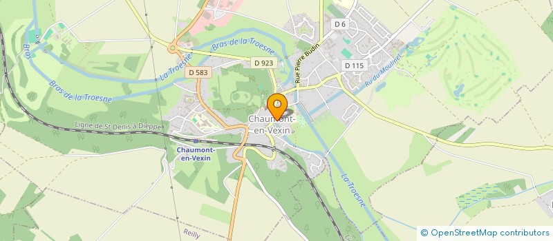 localisation de l'entreprise PRODAROMAT à CHAUMONT-EN-VEXIN