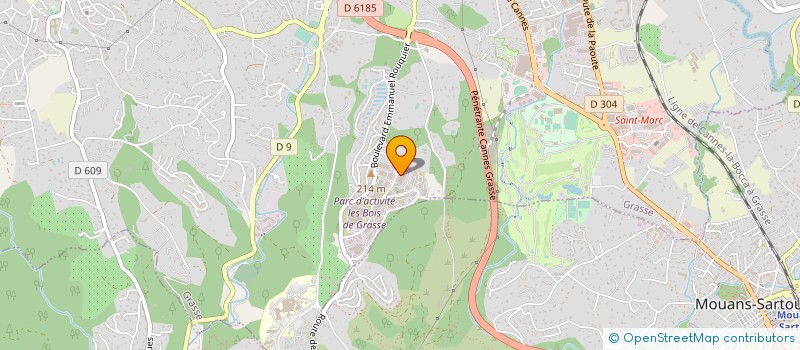 localisation de l'entreprise PRODASYNTH à GRASSE