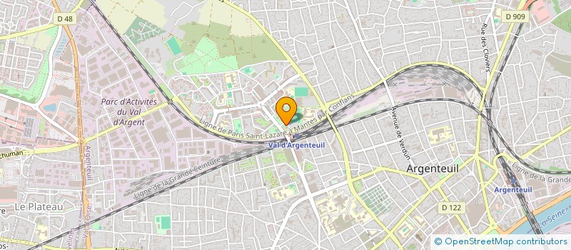 localisation de l'entreprise PRODC INFRA à ARGENTEUIL