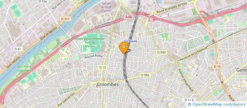 localisation de l'entreprise PRODEA à COLOMBES