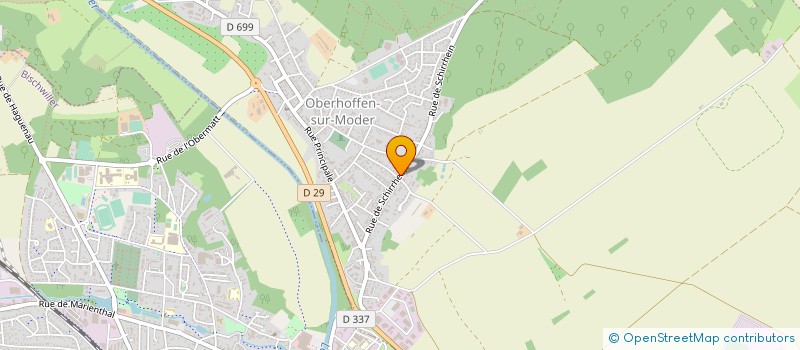 localisation de l'entreprise PRODEA à OBERHOFFEN-SUR-MODER