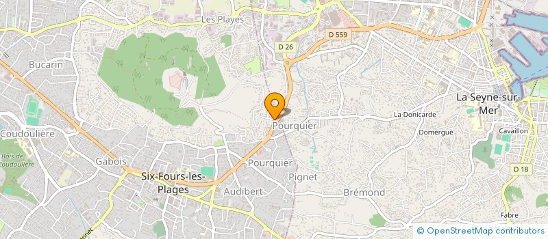 localisation de l'entreprise PRODEA DEPOLLUTING à SIX-FOURS-LES-PLAGES