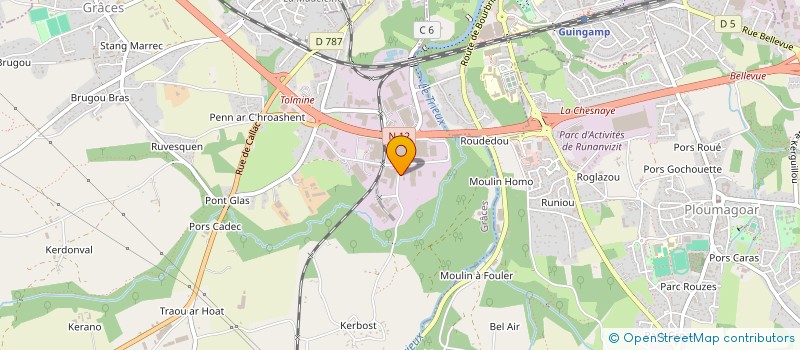 localisation de l'entreprise PRODEAL à GRACES