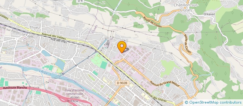 localisation de l'entreprise PRODEC à CLUSES