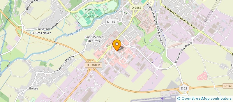 localisation de l'entreprise PRODECO à FONTENAY-LE-COMTE
