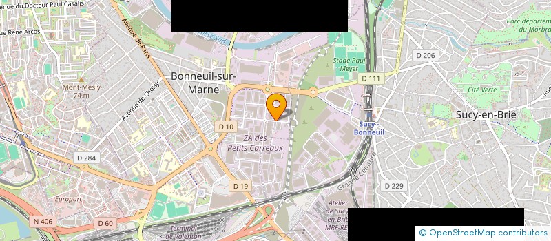 localisation de l'entreprise PRODECO à MONTREUIL