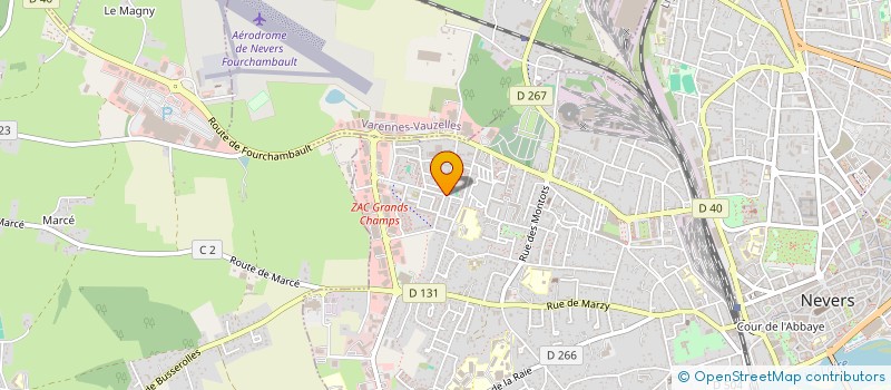 localisation de l'entreprise PRODECO à NEVERS