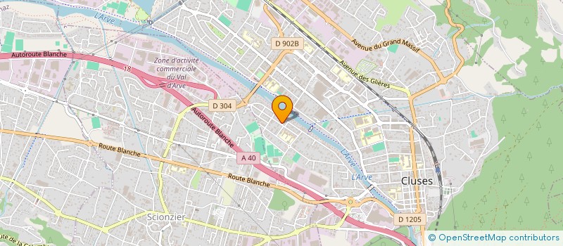 localisation de l'entreprise PRODECO & CIE à CLUSES