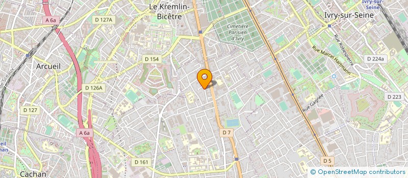 localisation de l'entreprise PRODEINE à VILLEJUIF