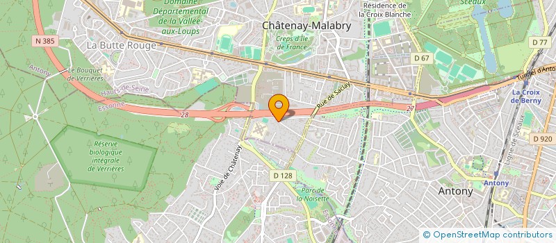 localisation de l'entreprise PRODEL à CHATENAY-MALABRY
