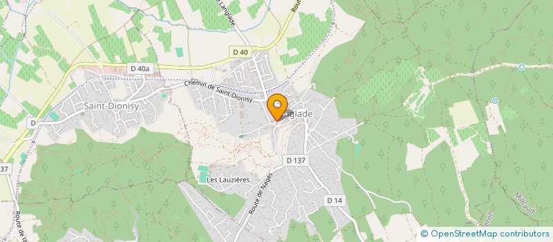 localisation de l'entreprise PRODENTOR à LANGLADE