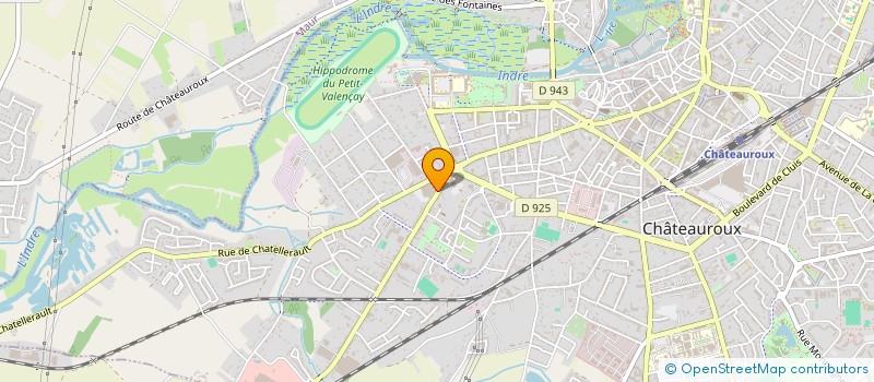 localisation de l'entreprise PRODES à CHATEAUROUX