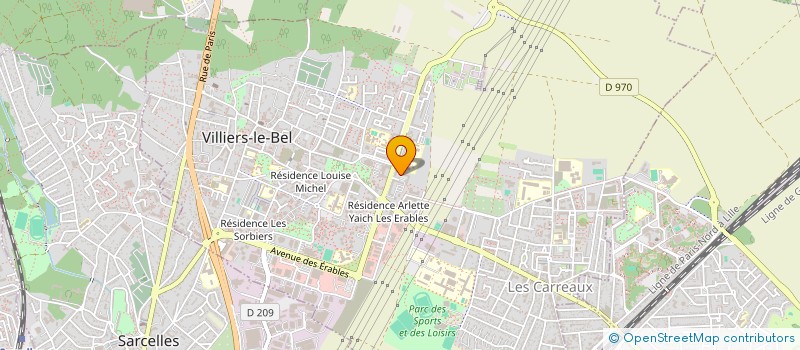 localisation de l'entreprise PRODESIGN  VILLIERS-LE-BEL