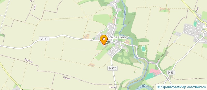 localisation de l'entreprise PRODESSE  FONTAINE-HENRY