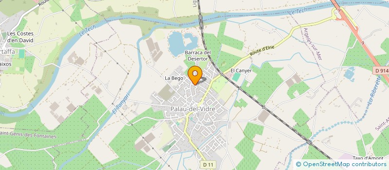 localisation de l'entreprise PRODESTI  PALAU-DEL-VIDRE