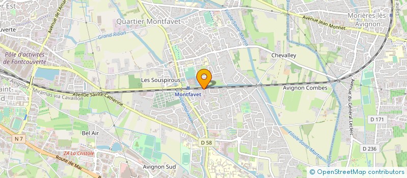 localisation de l'entreprise PRODETIS à AVIGNON