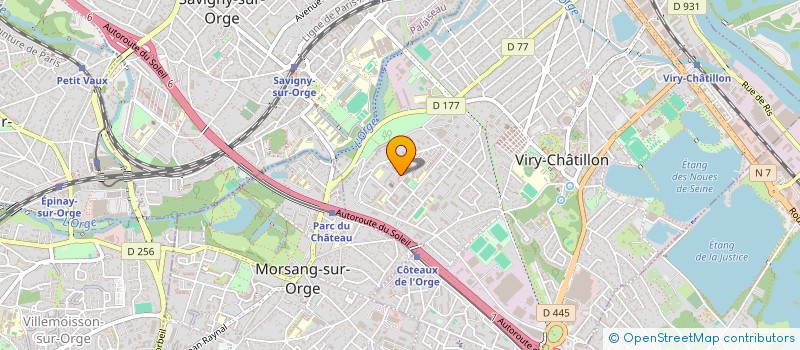 localisation de l'entreprise PRODEUS à VIRY-CHATILLON