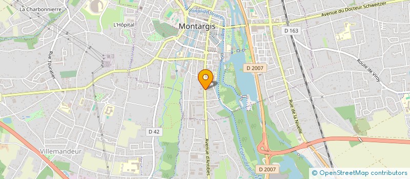 localisation de l'entreprise PRODEV à MONTARGIS