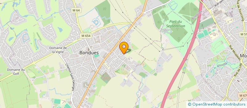 localisation de l'entreprise PRODEV  BONDUES