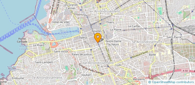 localisation de l'entreprise PRODEV FORMATION  MARSEILLE