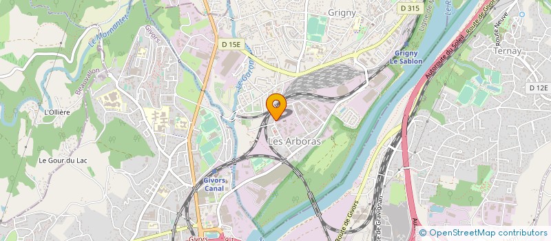 localisation de l'entreprise PRODEV RHONE-ALPES  GRIGNY