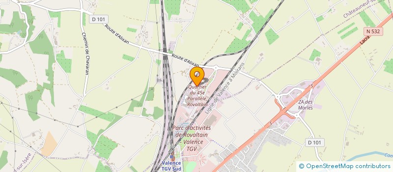 localisation de l'entreprise PRODEVAL FORMATION  CHATEAUNEUF-SUR-ISERE