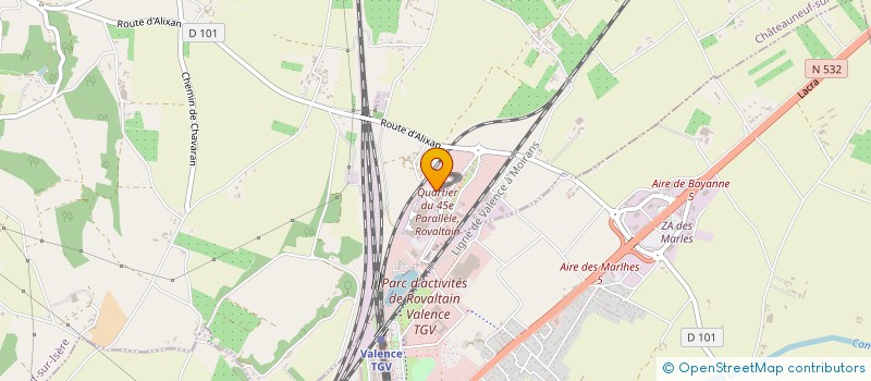 localisation de l'entreprise PRODEVAL SOLUTIONS  CHATEAUNEUF-SUR-ISERE