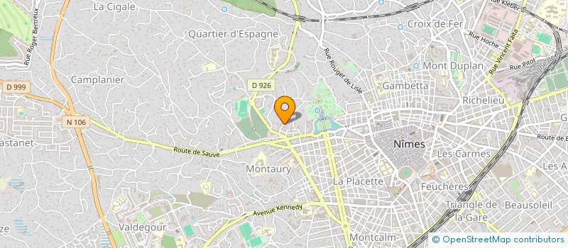 localisation de l'entreprise PRODEVENEMENT à NIMES