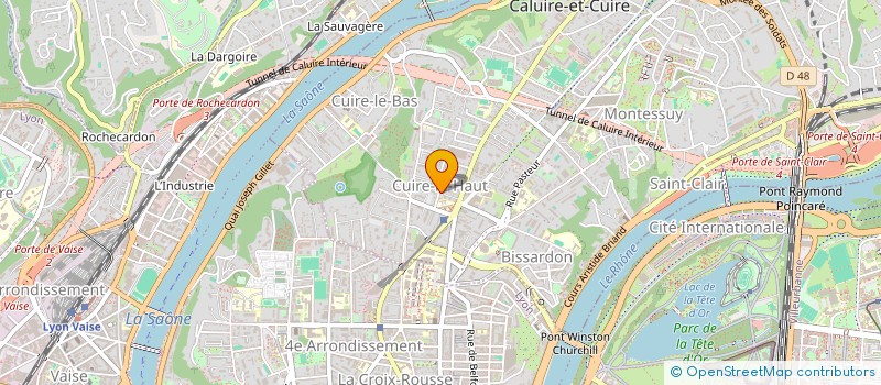 localisation de l'entreprise PRODEVIE  CALUIRE-ET-CUIRE